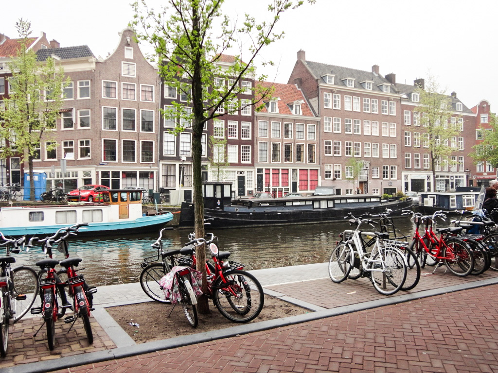 Across the street from the Anne Frank House